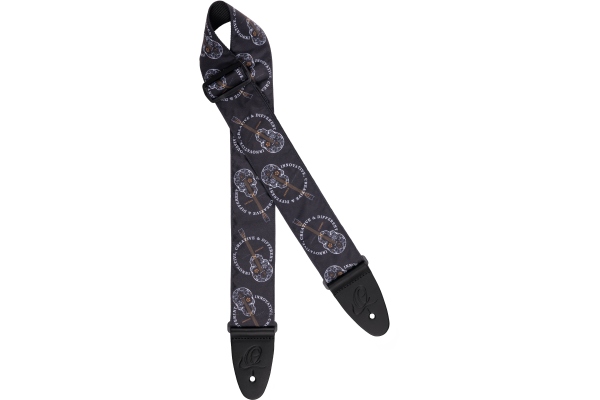 Nylon Guitar Strap - Black Skull 65mm Nylon Guitar Strap - Black Skull 65mm