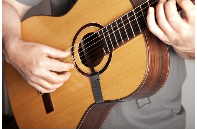 Curea chitară Ortega Nylon Guitar Strap - black with hook