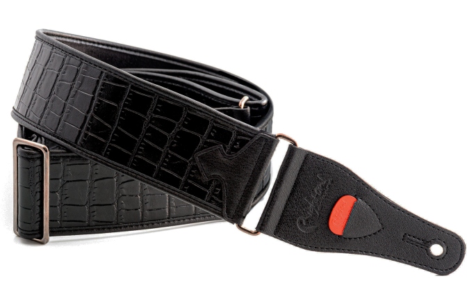 Curea chitară RightOn Alligator  Black