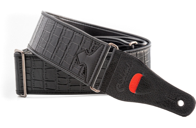 Curea chitară RightOn Alligator  Black