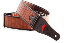 Curea chitară RightOn Alligator  Light Brown