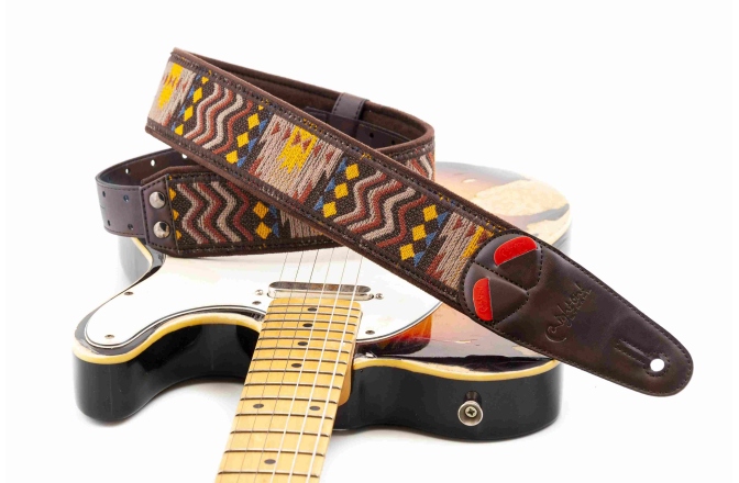 Curea chitară RightOn Azteca Black