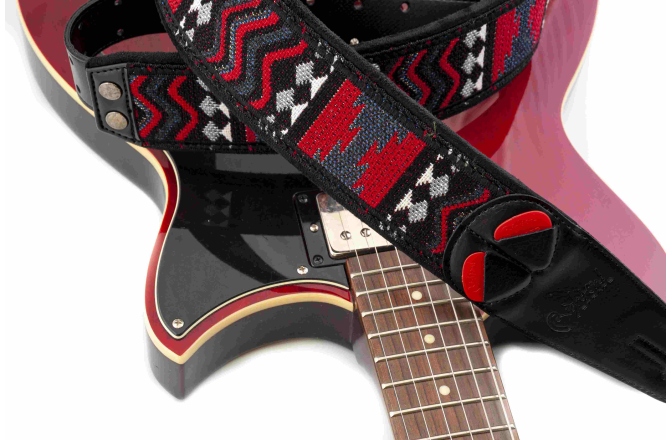 Curea chitară RightOn Azteca Black