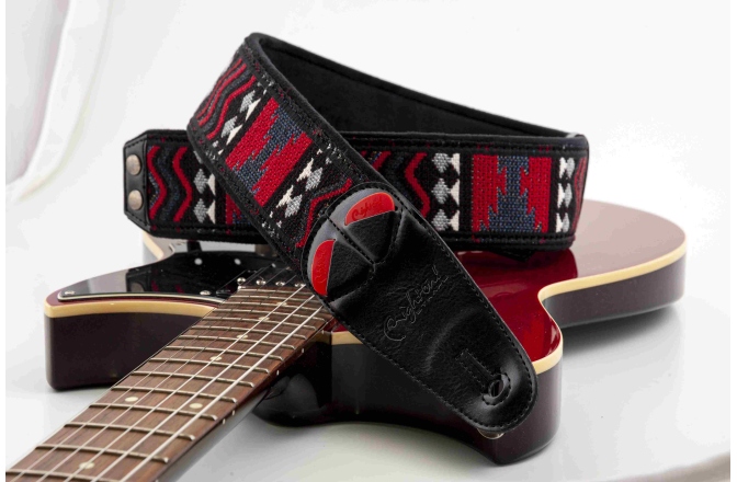 Curea chitară RightOn Azteca Black