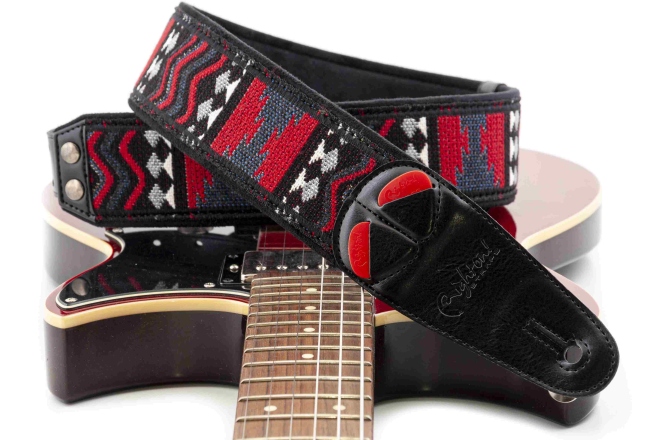 Curea chitară RightOn Azteca Black
