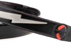 Curea chitară RightOn Bolt Ii Silver Glitter