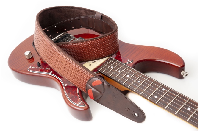 Curea chitară RightOn Bond-60 Brown