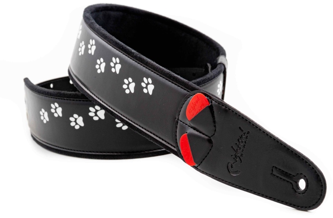 Curea chitară RightOn Cat Black