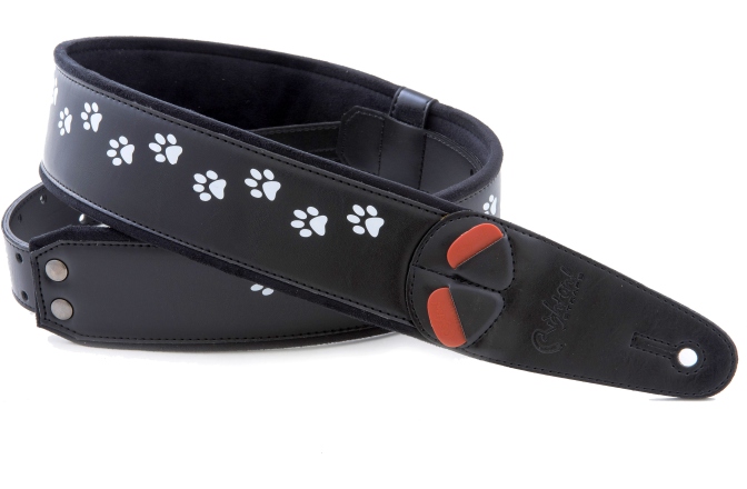Curea chitară RightOn Cat Black