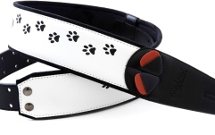 Curea chitară RightOn Cat White
