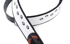 Curea chitară RightOn Cat White