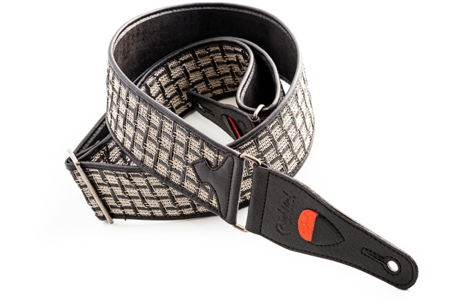 Curea chitară RightOn Checker Ii Black