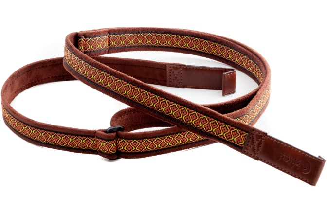 Curea chitară RightOn Classical-dual-hook Havana Brown