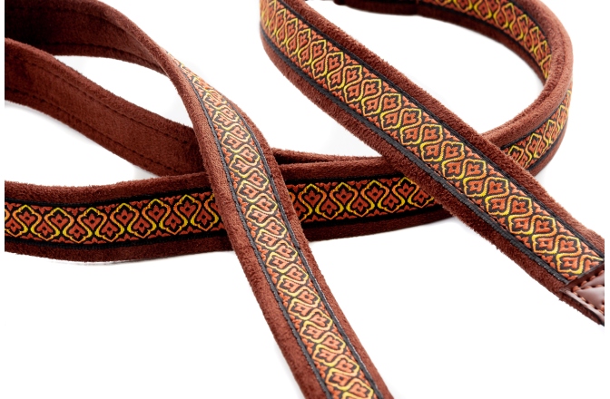 Curea chitară RightOn Classical-dual-hook Havana Brown