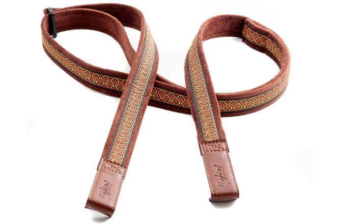 Curea chitară RightOn Classical-dual-hook Havana Brown