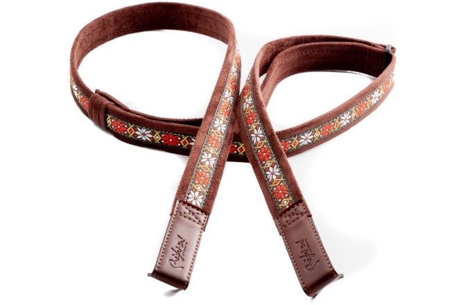 Curea chitară RightOn Classical-dual-hook-rumba Brown