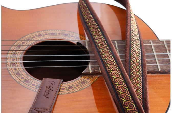 Curea chitară RightOn Classical-hook-havana Brown