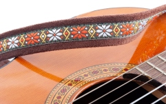 Curea chitară RightOn Classical-hook-rumba Brown