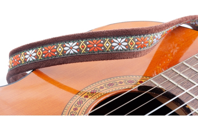 Curea chitară RightOn Classical-hook-rumba Brown
