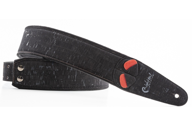Curea chitară RightOn Cork Black