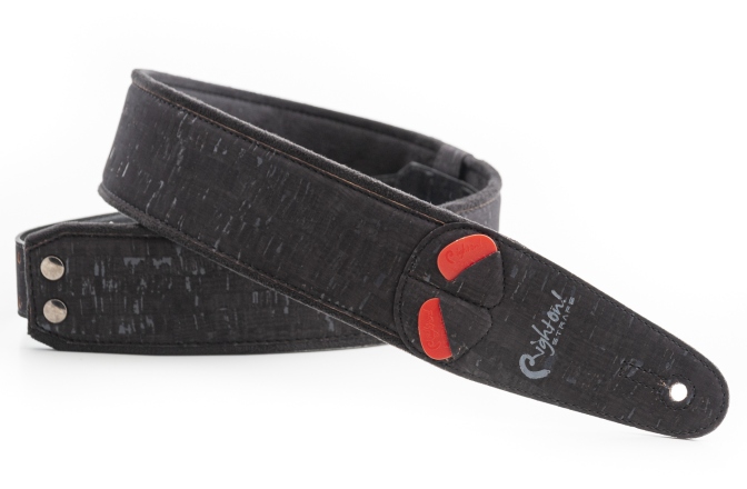 Curea chitară RightOn Cork Black