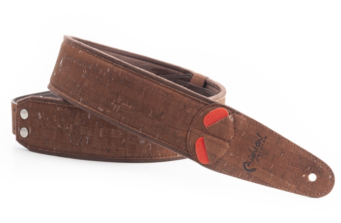 Curea chitară RightOn Cork Brown