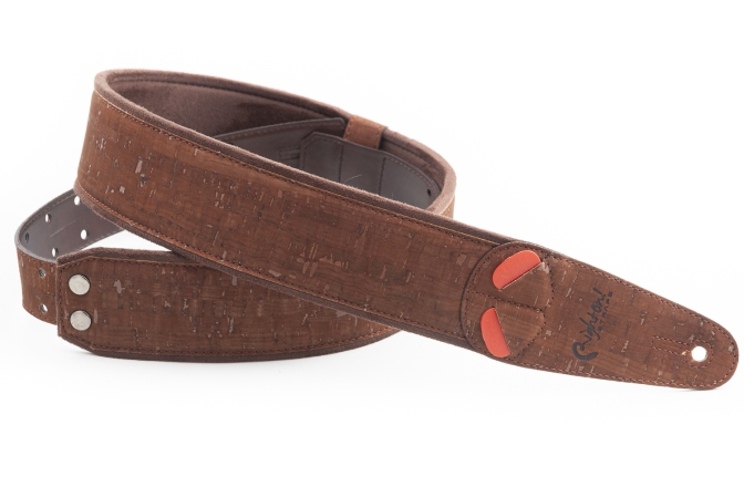 Curea chitară RightOn Cork Brown