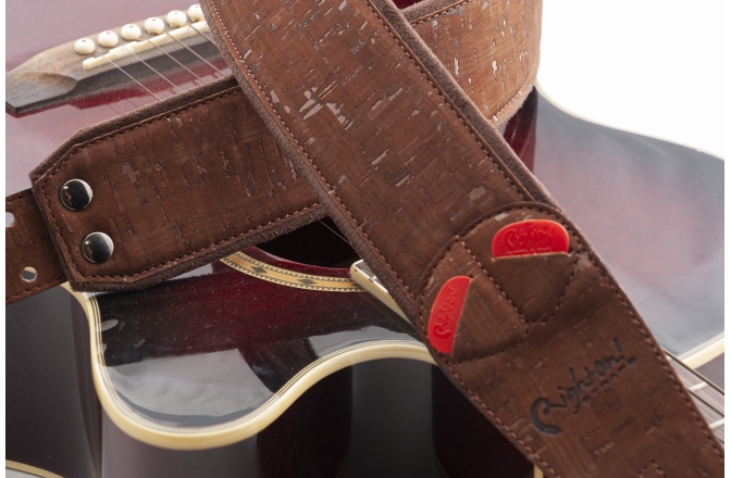 Curea chitară RightOn Cork Brown