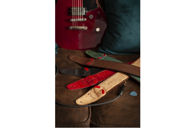 Curea chitară RightOn Cork Brown