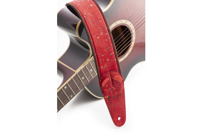 Curea chitară RightOn Cork Red
