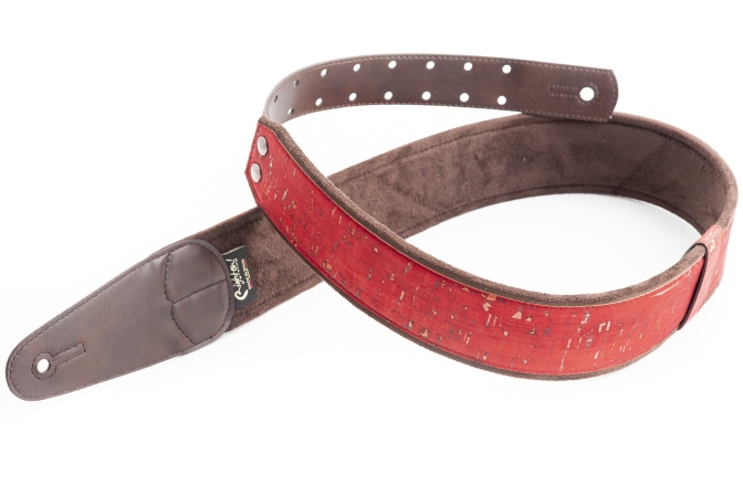 Curea chitară RightOn Cork Red