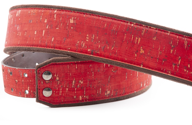 Curea chitară RightOn Cork Red