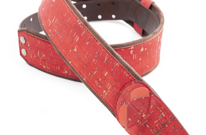 Curea chitară RightOn Cork Red