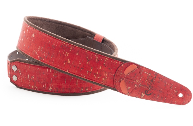 Curea chitară RightOn Cork Red
