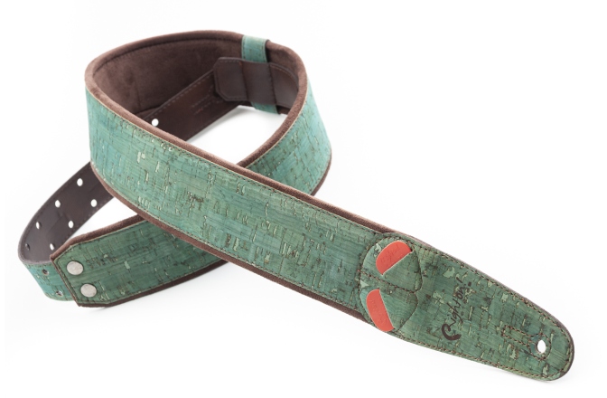 Curea chitară RightOn Cork Teal