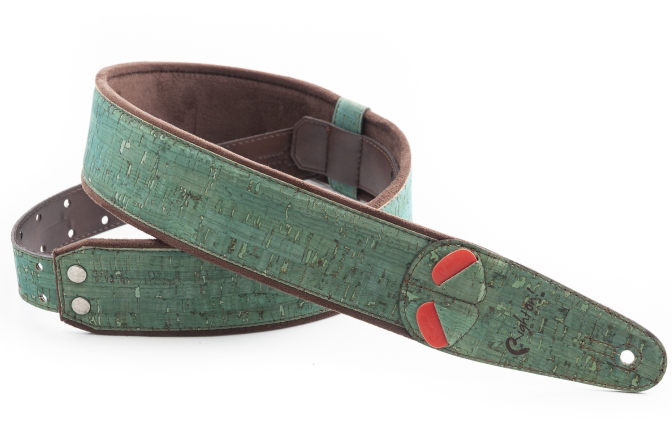 Curea chitară RightOn Cork Teal