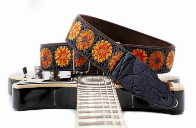 Curea chitară RightOn Crochet Brown