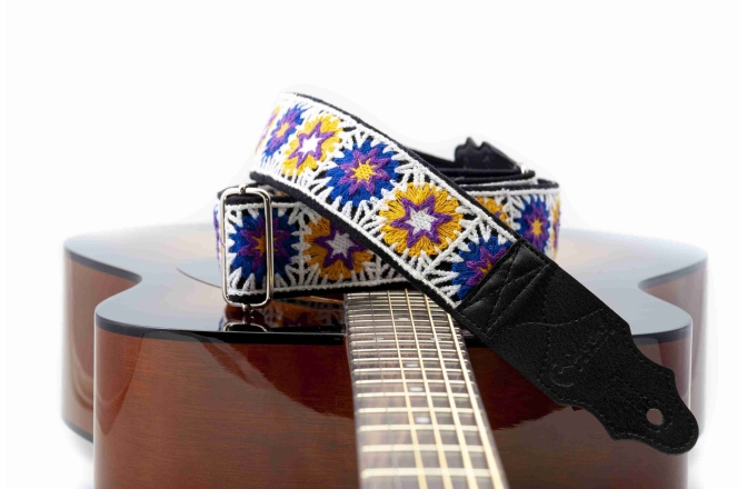 Curea chitară RightOn Crochet White
