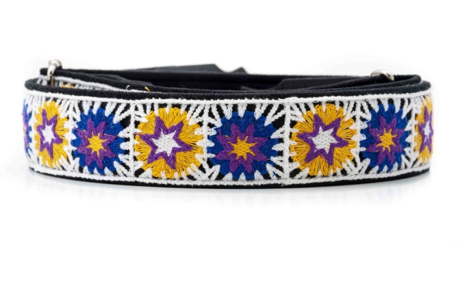 Curea chitară RightOn Crochet White