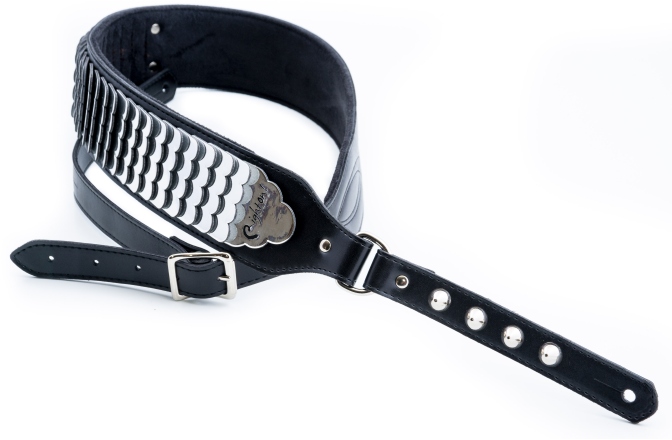 Curea chitară RightOn J.l. Python Black