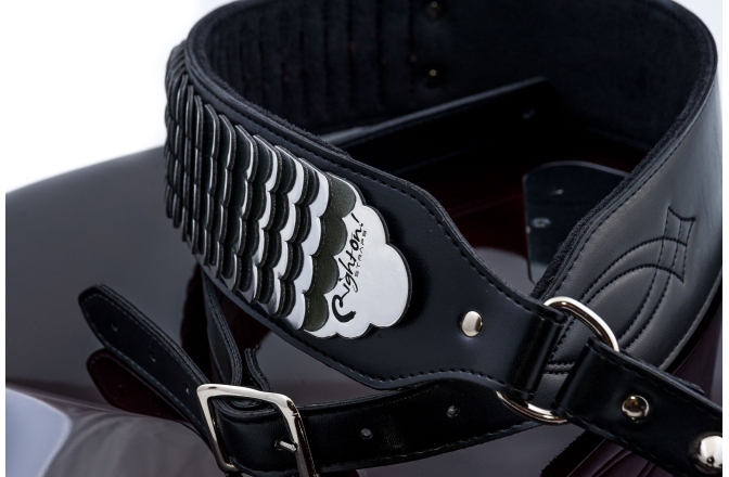 Curea chitară RightOn J.l. Python Black