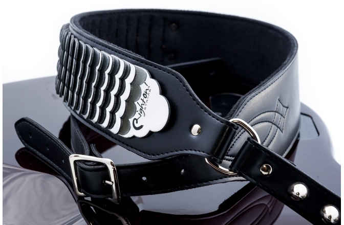 Curea chitară RightOn J.l. Python Black