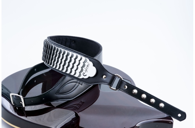 Curea chitară RightOn J.l. Python Black