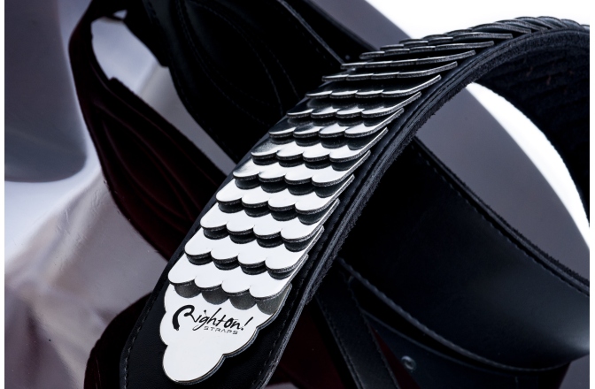 Curea chitară RightOn J.l. Python Black