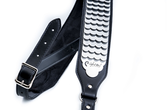 Curea chitară RightOn J.l. Python Black