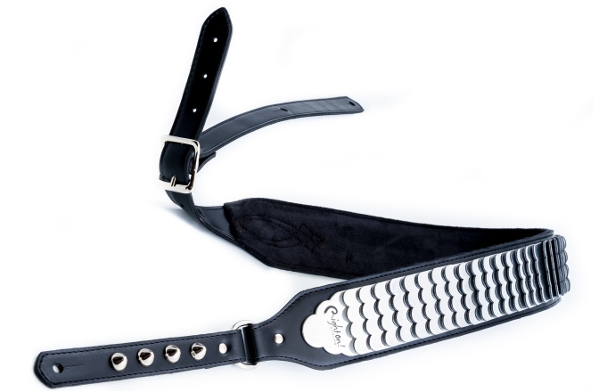 Curea chitară RightOn J.l. Python Black