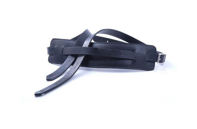 Curea chitară  RightOn Leathercraft Slim 070 Black