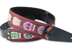 Curea chitară  RightOn Mojo Skulls