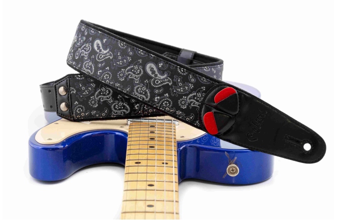 Curea chitară RightOn Paisley Black