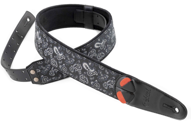 Curea chitară RightOn Paisley Black